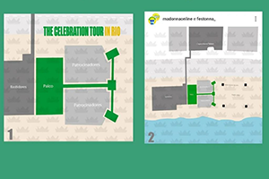 source:@madonnaonline Map of the vip area
